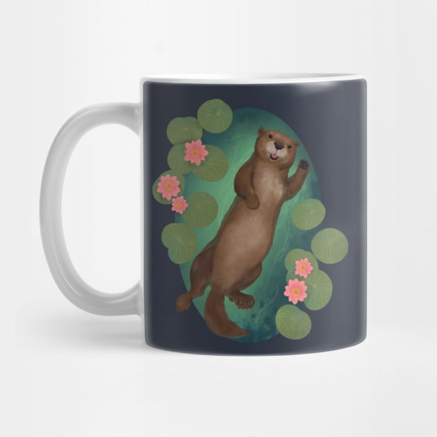 Swimming Otter by LauraGraves